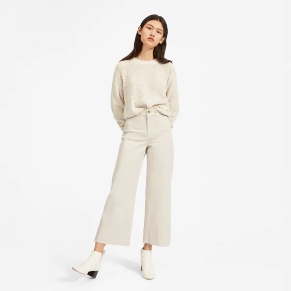 Everlane lightweight Wide Leg Crop Trouser